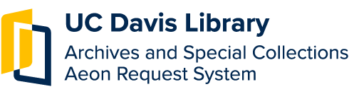UC Davis Library Archives and Special Collections Aeon Request System